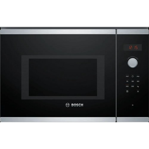 Bosch Serie 4 Vstavaná mikrovlnná rúra 59 × 38 cm, nerez BFL553MS0 Bosch Serie 4 Vstavaná mikrovlnná rúra 59 × 38 cm, nerez BFL553MS0