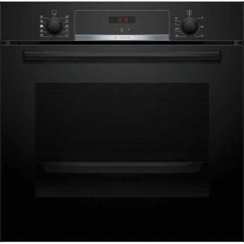 Bosch Séria 4 Zabudovateľná rúra s prídavnou parou 60 x 60 cm čierna HQA534BB3