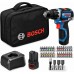 BOSCH GSB12V-32 PROFESSIONAL Aku příklepový šroubovák, 2x 12V/2,0Ah, taška 06019G9504