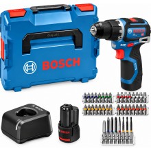 BOSCH GSB12V-32 PROFESSIONAL Aku příklepový šroubovák, 2x 12V/2,0Ah, L-BOXX 06019G9502