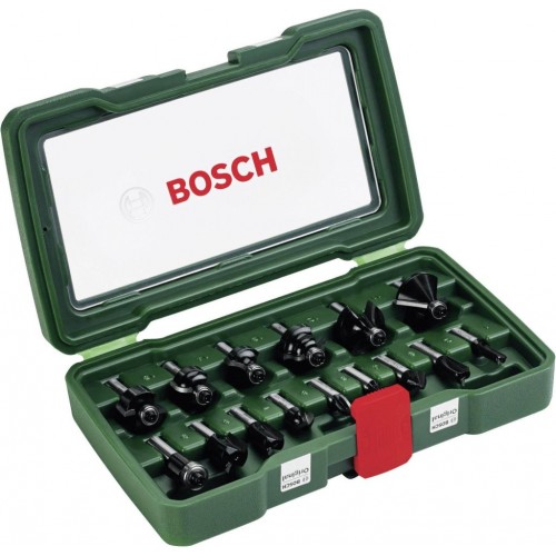 BOSCH 15dielna sada fréz TC (8mm stopka) 2607019469