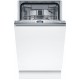 Bosch Séria 4 Plne zabudovateľná umývačka riadu 45 cm SPV4EMX17E