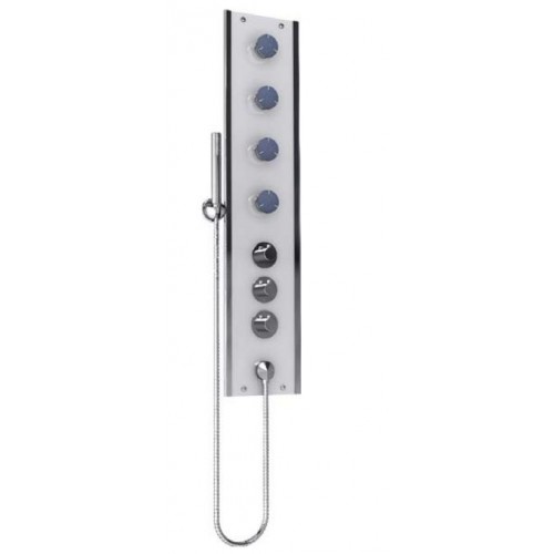 TEIKO rohový sprchový masážny panel 110 x 22 cm BOSS ECO Therm T1 V262110N92T02021