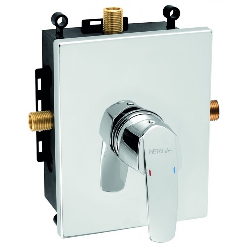 NOVASERVIS METALIA 56 podomítková bateria s chrómovaný box, 1 vývod BOX56050,0 NOVASERVIS METALIA 56 podomítková bateria s chrómovaný box, 1 vývod BOX56050,0