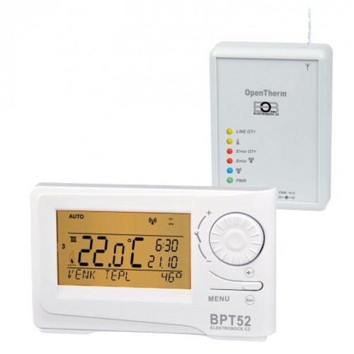 ELEKTROBOCK Bezdrôtový termostat s OT+ BT52