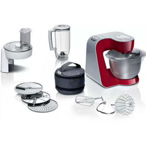 BAZÁR Bosch MUM5 Kuchynský robot (1000W/Červená) MUM58720 POŠKODENÝ OBAL!!