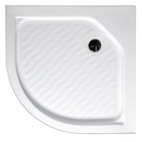 AQUALINE štvrťkruhová sprchová vanička, 80x80x15cm, akrylát, C80 AQUALINE štvrťkruhová sprchová vanička, 80x80x15cm, akrylát, C80