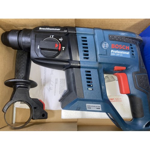 BAZÁR BOSCH GBH 18V-21 Akumulátorové vŕtacie kladivo, SDS plus, bez aku 0611911100 PO SERV