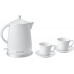 CONCEPT RK0040 Rýchlovarná kanvica keramická 1,5 l s dvoma šálkami a podšálky rk0040