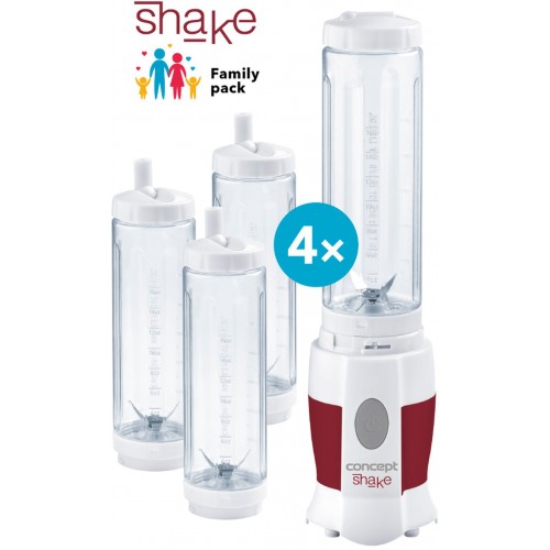 CONCEPT SM-3354 Smoothie maker "shake and go" Family pack 4 fľaše sm3354