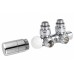 SAPHO TWIN pripojovacie sada ventilov pre stredové pripojenie, pravé, chróm CP3010