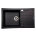 ALVEUS CASCADA 130 granitový drez, 780 x 500 mm, black