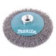 Makita miskovitá kefa z oceľového drôtu, vlnitý drôt 0,3 mm, 115 mm D-39849