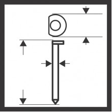 BOSCH Klinec DA so zápustnou hlavou, SK64-34 38G 2608200520