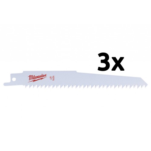 Milwaukee Sawzall Pílka do chvostovky (150mm/3ks) 48001075