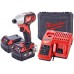 Milwaukee M18 BID-402C Aku rázový uťahovák 2x4.0 Ah, Kufr 4933443580