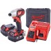 Milwaukee M18 BID-402C Aku rázový uťahovák 2x4.0 Ah, Kufr 4933443580