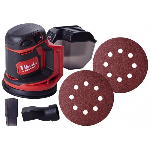 Milwaukee M18 BOS125-0 Aku brúska excentrická 125mm (18V) bez aku. 4933464228