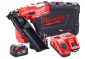 Milwaukee M18 FFN-502C Akumulátorová klincovačka 2x5.0 Ah, Kufor 4933471404