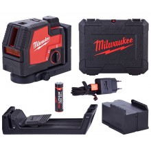 Milwaukee L4 CLLP-301C Kombinovaný líniový-bodový laser USB 4933478099