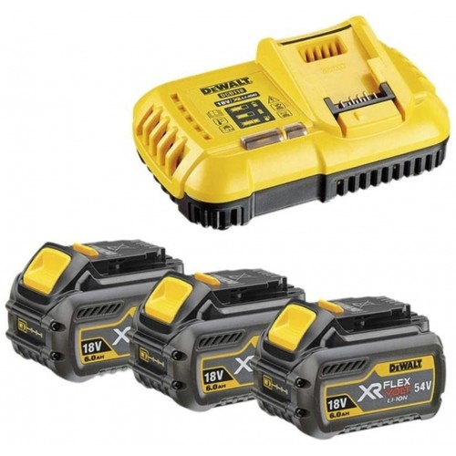 DeWALT DCB118T3 Súprava XR FlexVolt 54V nabíjačka DCB118 + 18V 3x6,0Ah