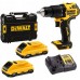 DeWALT DCD709L2T Aku príklepová vŕtačka (65Nm/18V/2x3,0Ah) kufor Tstak