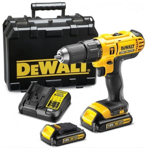 DeWALT DCD776C2 Aku príklepová vŕtačka / skrutkovač XR (42Nm/18V/2x1,3Ah) kufor