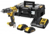 DeWALT DCD791L2T Aku vŕtačka XR (70Nm/18V/2x3,0Ah) kufor Tstak