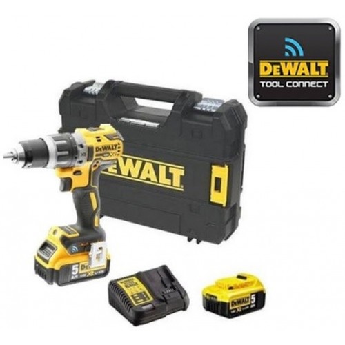 DeWALT Aku dvojrýchlostné vŕtačka 2x5,0Ah 18V Tool Connect DCD792P2B