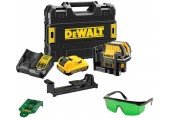 DeWALT DCE0822D1G Aku laserový kríž zelený s olovnicou XR (10,8V/1x2,0Ah) kufor Tstak