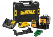 DeWALT DCE089D1G18 Laser samonivelačný kríž, 3x 360 ° zelený lúč (1x2,0Ah/18V/12V)