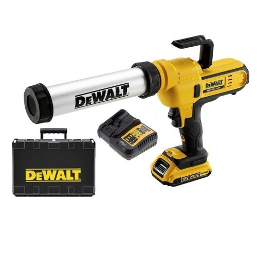 DeWALT DCE571D1 Aku výtlačná pištoľ na kartuše a sáčky (300/400ml) (1x2,0Ah/18V)