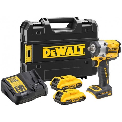 DeWALT DCF891P2T Aku rázový uťahovák 1/2" (813 Nm/18V/2x5,0Ah) kufor Tstak