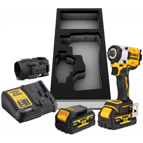 DeWALT DCF921P2G Aku rázový uťahovák 1/2" (406 Nm/18V/2x5,0Ah)