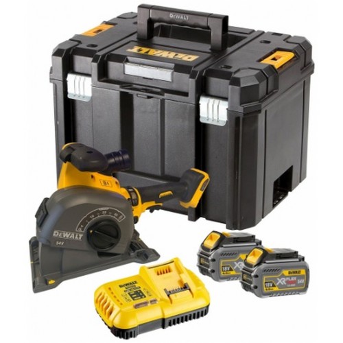 DeWALT DCG200T2 Aku drážkovačka do muriva XR FlexVolt (54V/2x6,0Ah/125mm) kufor Tstak