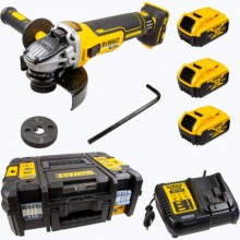 DeWALT DCG405P3 Aku uhlová brúska 125mm XR (18V/3x5,0Ah) kufor Tstak