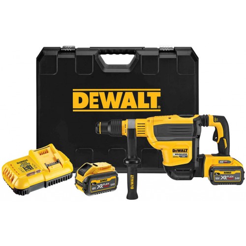 DeWALT DCH614X2 Aku kombinované kladivo SDS-Max XR FlexVolt (10,5J/54V/2x9,0Ah) Tstak