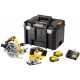DeWALT DCK2012P2T Kombo sada (DCS570+DCS334 +18V/2x5,0Ah) Tstak