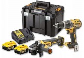 DeWALT DCK2020P2T Aku. sada,Vŕtací skrutkovač DCD791, uhlová brúska DCG405+(2x5,0Ah/18V)