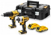 DeWALT DCK2060D2T Kombo sada aku 18V XR (DCD778,DCF787,2 x DCB183,DCB113,TSTAK II)