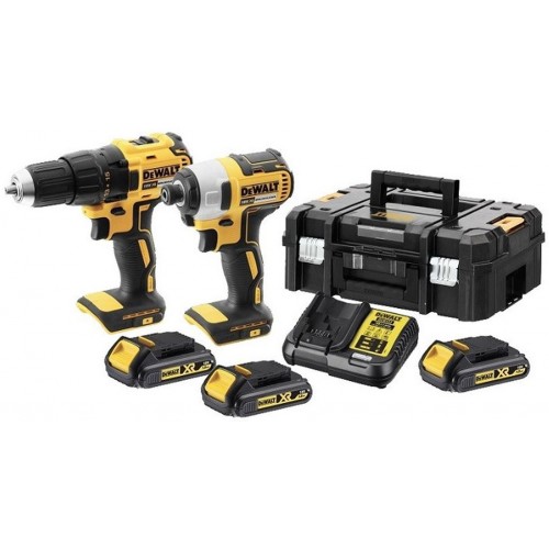 DeWALT Sada Aku náradie vŕtačka + rázový skrutkovač 18V 3 x 1,5 Ah Li-Ion DCK2060S3T