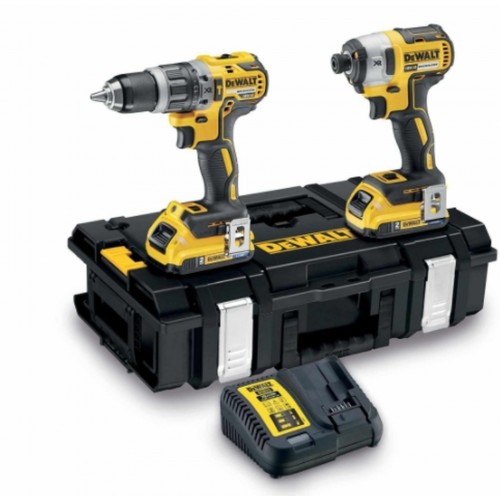 DeWALT DCK266P2LR Kombo sada (DCD796) + (DCF887) + (18V/2x5.0Ah) + (DCB115) + Tstak