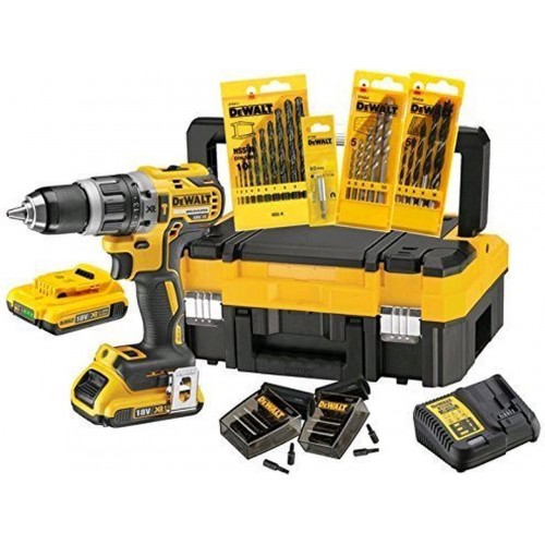 DeWALT DCK796D2T Aku Vŕtačka s príslušenstvom (18V/70Nm/2x2.0Ah) Tstak