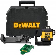 DeWALT DCLE34031N Aku zelený laser 3 x 360°, XR (18V/bez aku) kufor