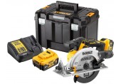 DeWALT DCS565P2 Aku kotúčová píla 165mm XR (18V/2x5,0 Ah) kufor Tstak