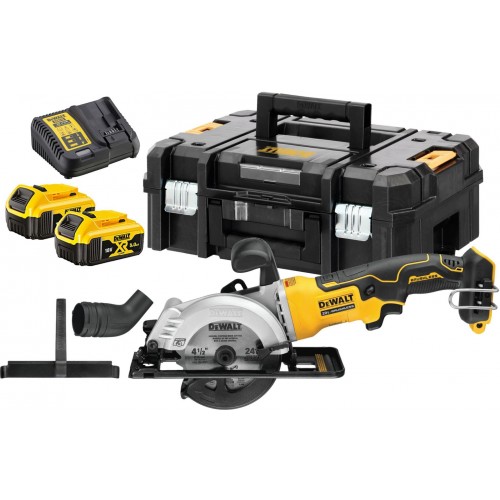 DeWALT DCS571P2 Aku okružná píla 115 mm (2x5,0Ah/18V) kufor Tstak