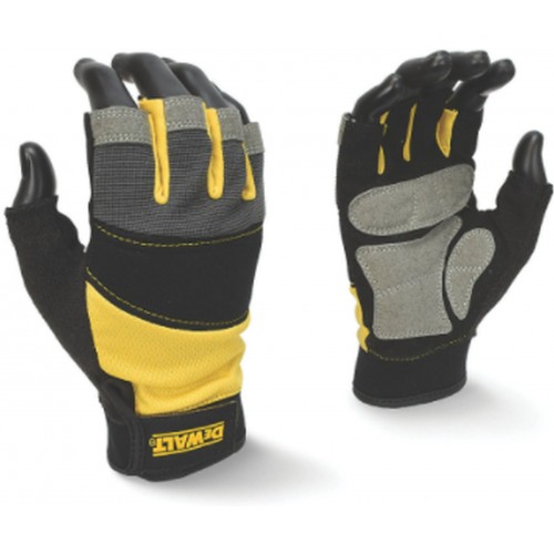 DeWALT DPG213L Rukavice Fingerless Performance s otvorenými koncami prstov,zvýšená ochrana