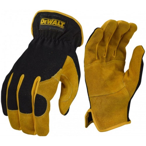 DeWALT DPG216L Rukavice Performance zosilnená dlaň a konce prstov z hovädzej kože