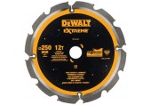 DeWALT DT1474 Rezný kotúč na cementovo-vláknité dosky, 250 x 30 mm, 12 zubov