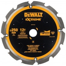 DeWALT DT1474 Rezný kotúč na cementovo-vláknité dosky, 250 x 30 mm, 12 zubov